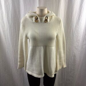 MICHAEL Michael Kors Ivory Hooded Sweater S